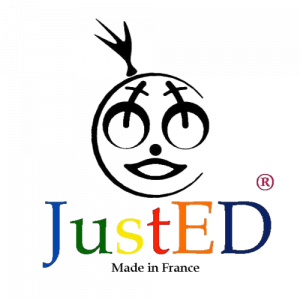 Logo de la startup JustED - smart training wheels