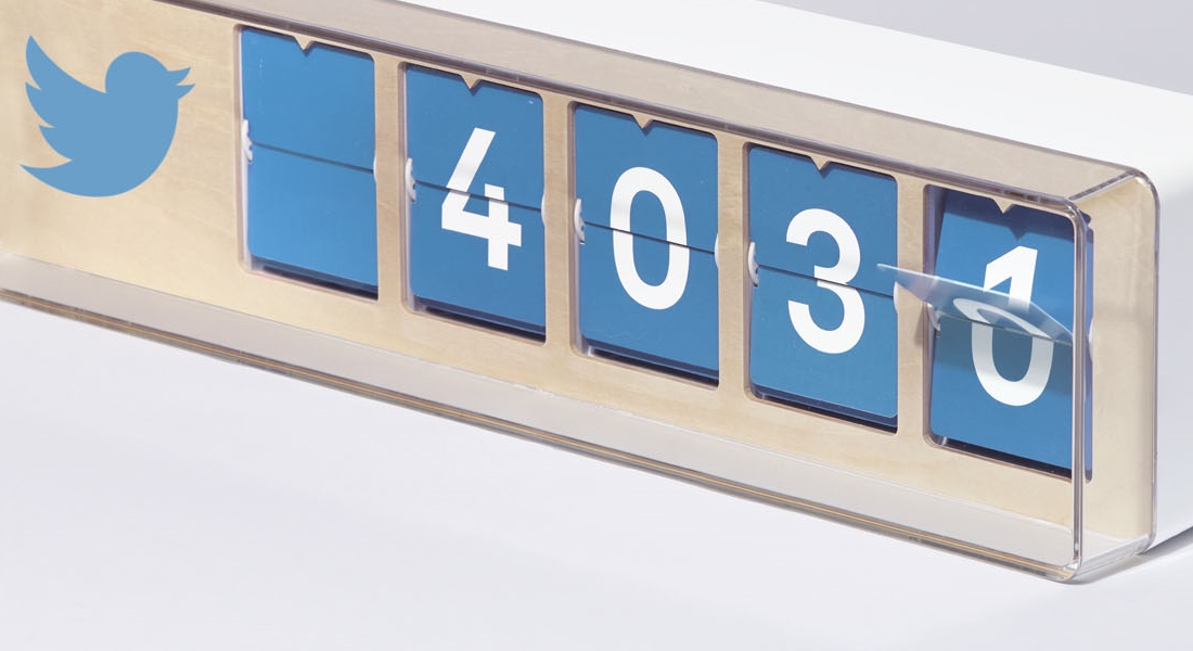 Photo du compteur twitter par smiirl
