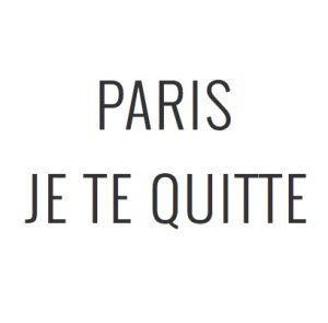Logo de la startup Paris, je te quitte