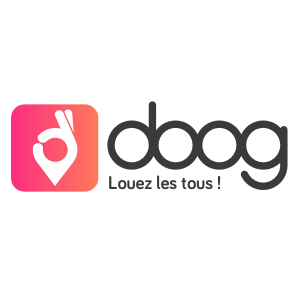 Logo de la startup Doog, l'appli qui rend la location d'objets plus simple que l'achat !