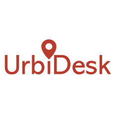 Logo de la startup Urbidesk, la plateforme qui réunit l'offre et la demande en bureaux flexibles à partager