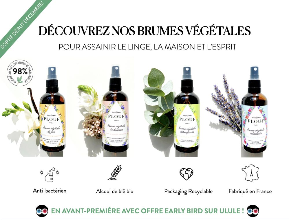 Logo de la startup Brumes végétales Maison PLOUF Paris