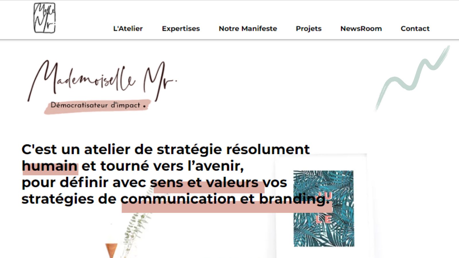 Atelier de stratégie MlleMr pour votre communication et branding